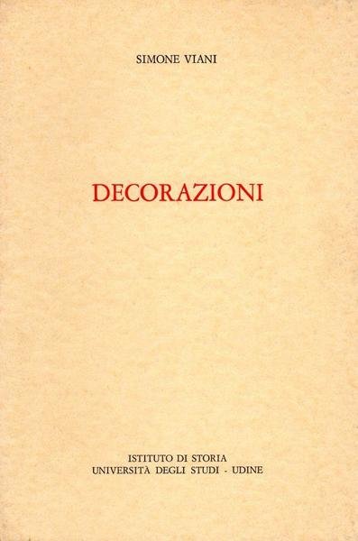 Decorazioni (dedica dell'autore a Enrico Vallecchi)