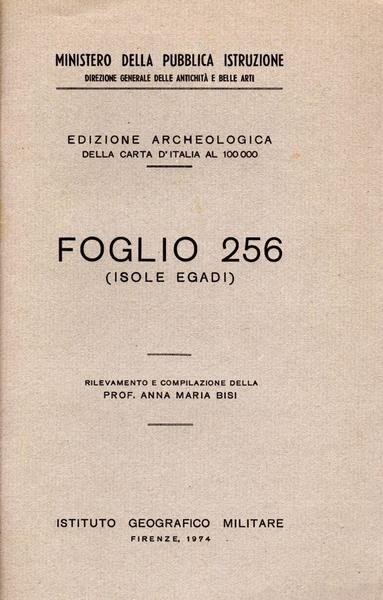 Foglio 256 (Isole Egadi)