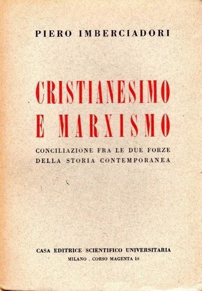 Cristianesimo e Marxismo (dedica dell'autore a Enrico Vallecchi)