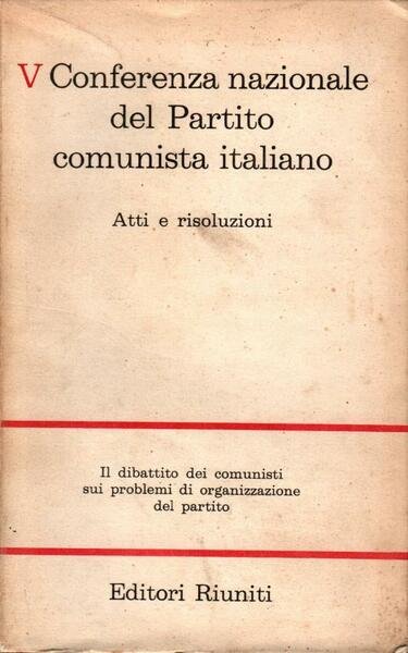 V Conferenza nazionale del Partito comunista italiano