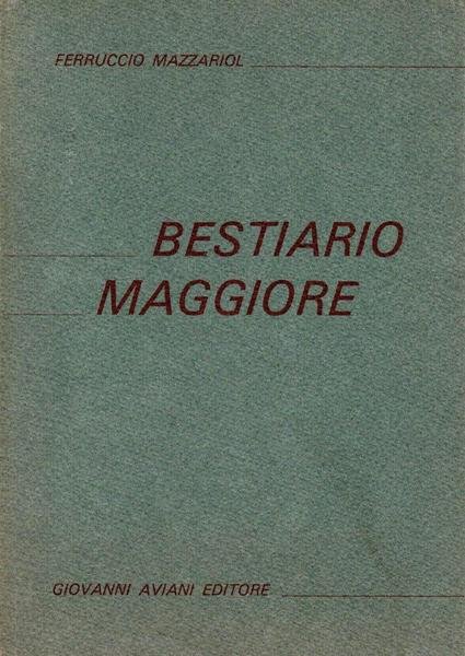 Bestiario maggiore (dedica dell'autore)