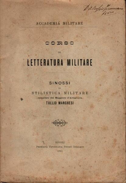 Corso di letteratura militare