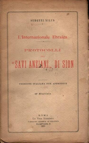 Protocolli dei Savi anziani di Sion