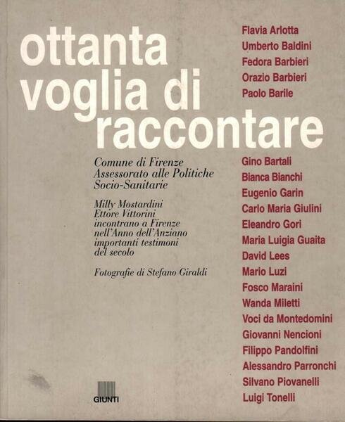 Ottanta voglia di raccontare