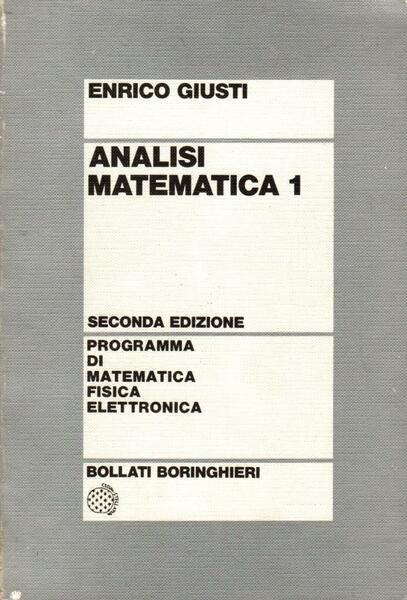 Analisi matematica 1 - Libro