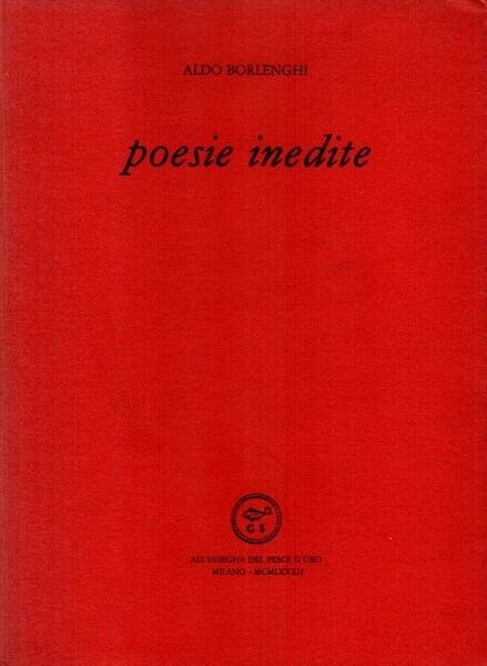 Poesie inedite