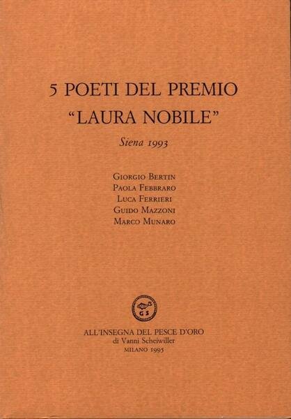 5 poeti del premio "Laura Nobile"