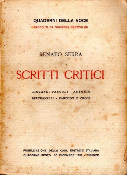 Scritti critici