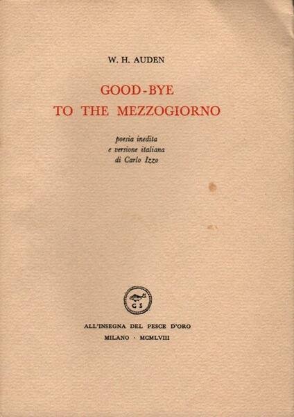 Good.bye to the mezzogiorno
