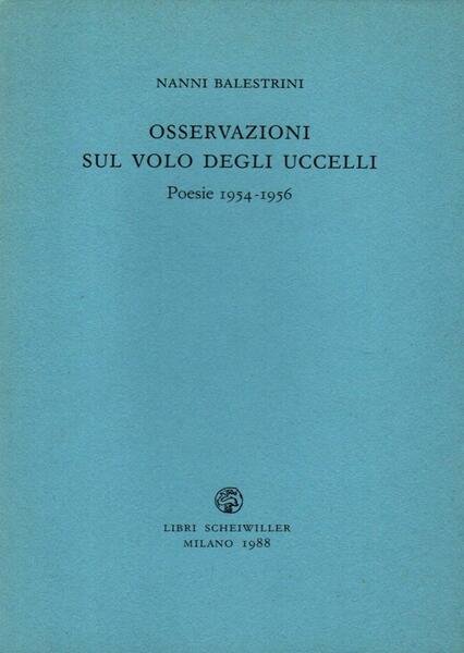 Osservazioni sul volo degli uccelli