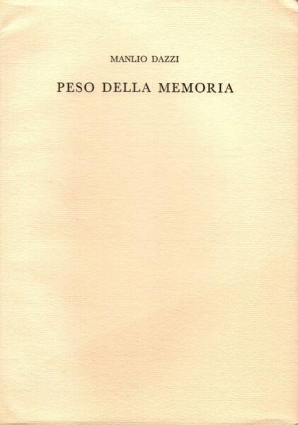 Peso della memoria