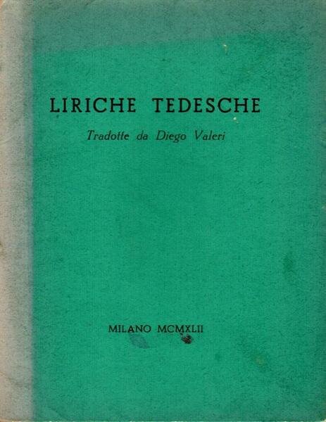 Liriche tedesche