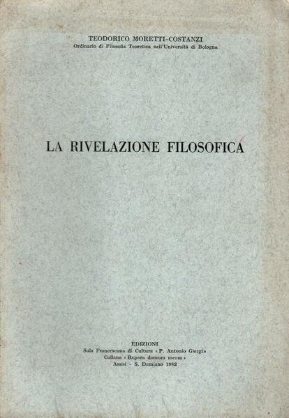 La rivelazione filosofica