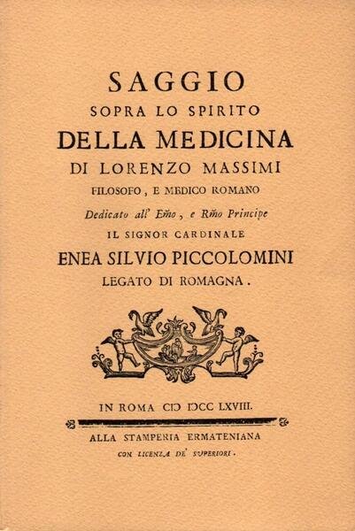 Saggio sopra lo spirito della medicina