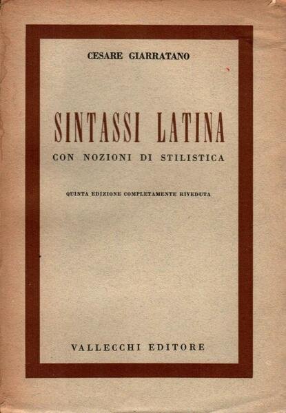 Sintassi latina