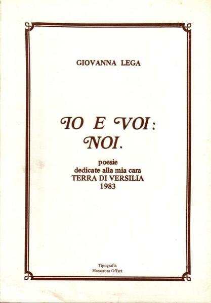 Io e voi: noi (dedica)