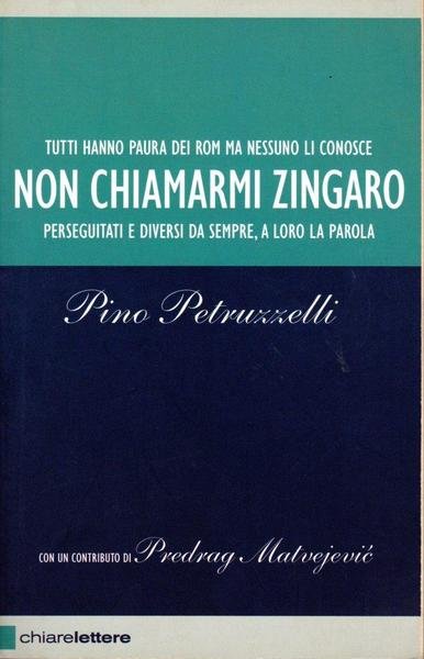 Non chiamarmi zingaro (dedica dell'autore)