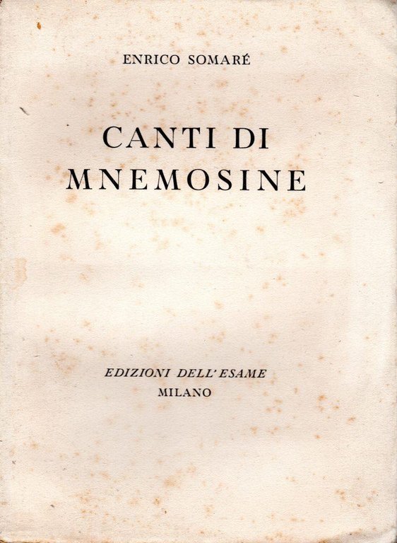 Canti di Mnemosine