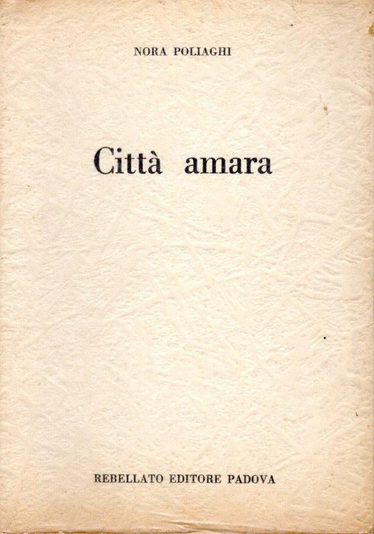 Città amara (dedica dell'autrice a Minnie Alzona)