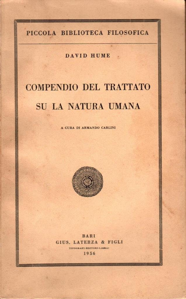Compendio del trattato su la natura umana