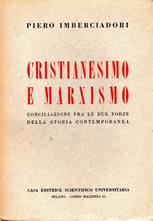 Cristianesimo e Marxismo (dedica dell'autore a Enrico Vallecchi)