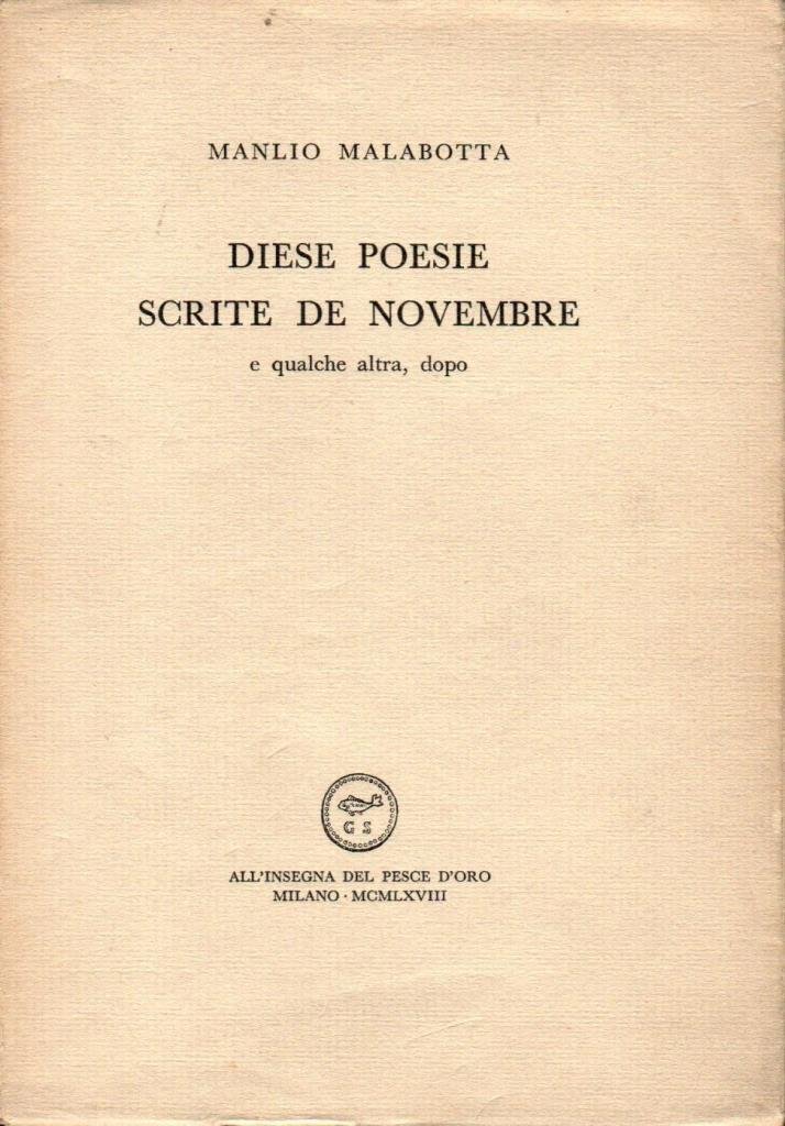 Diese poesie scrite de novembre