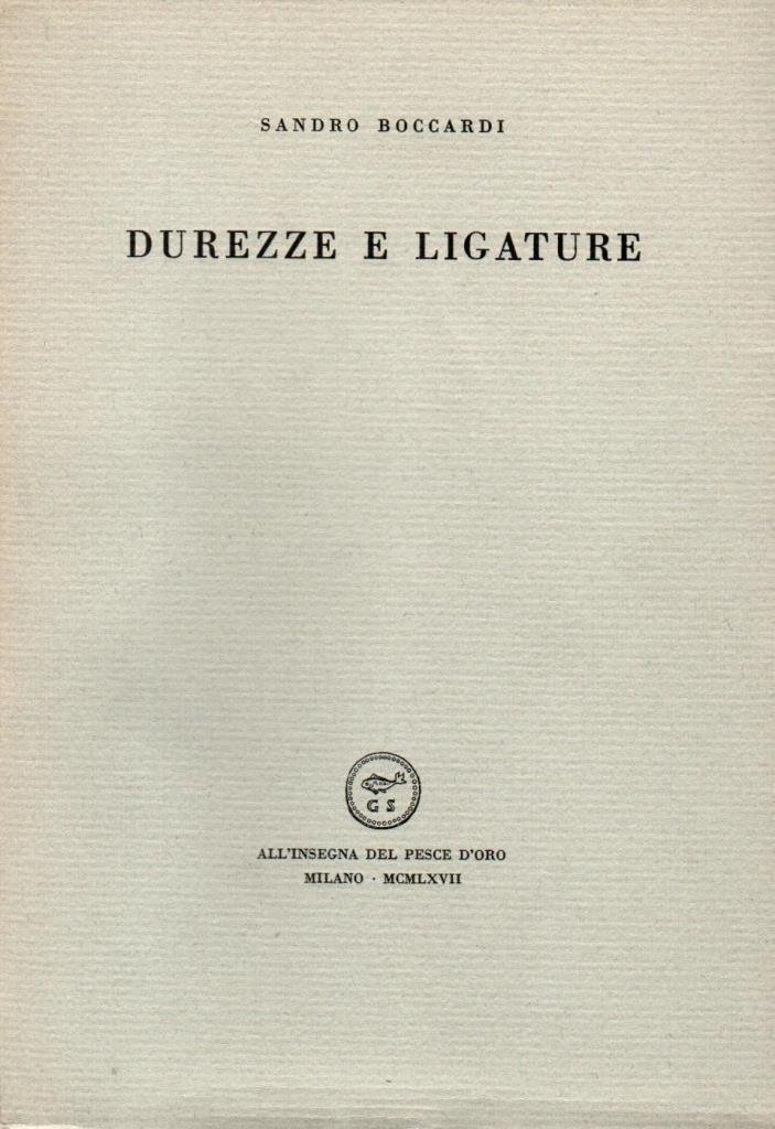 Durezze e ligature