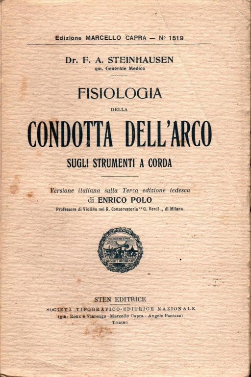 Fisiologia della condotta dell'arco sugli strumenti da corda