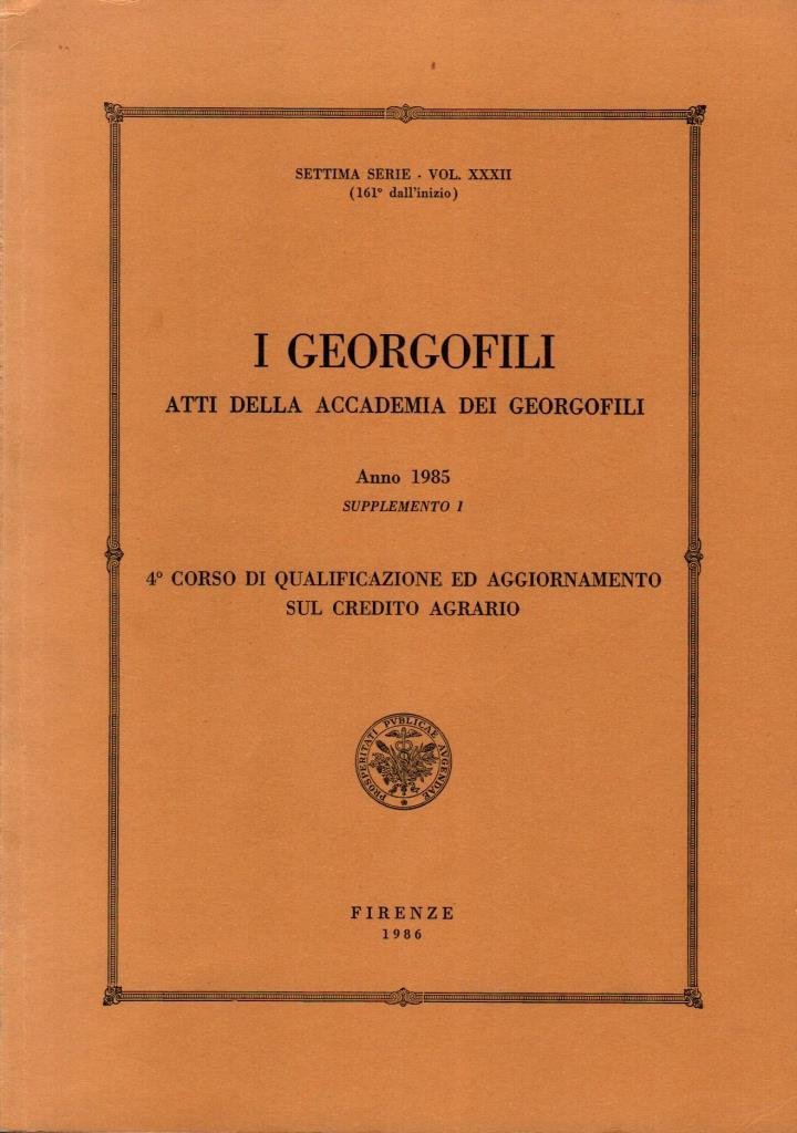 I Georgofili. Atti della accademia dei Georgofili