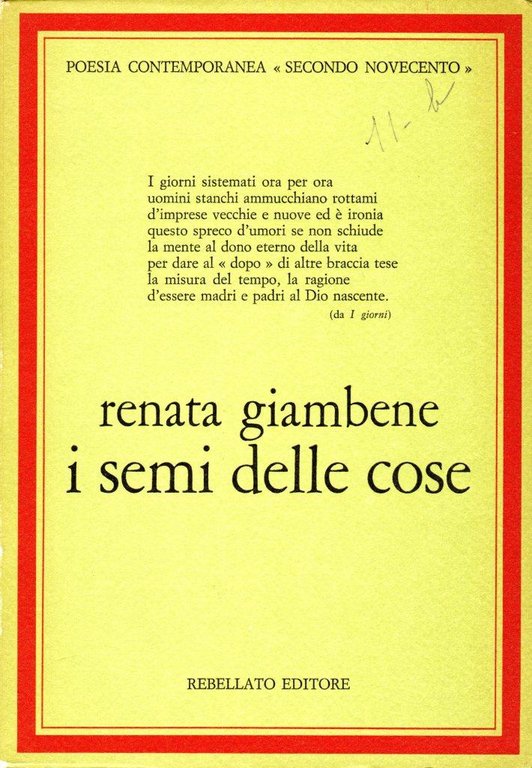 I semi delle cose (firma dell'autrice)