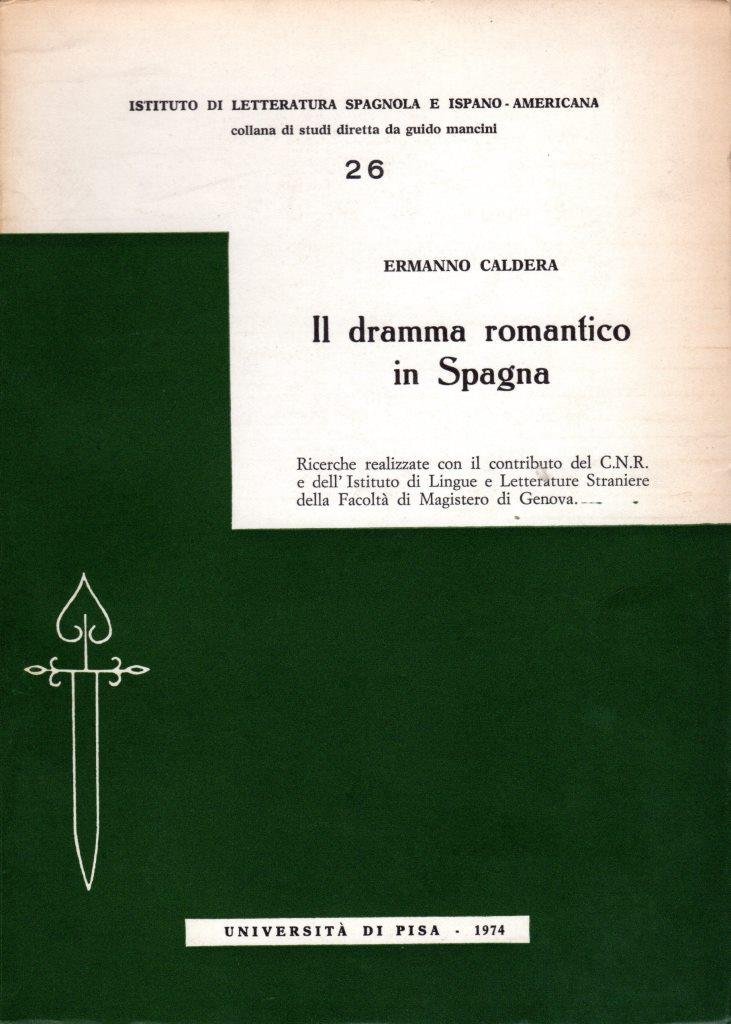 Il dramma romantico in Spagna (dedica dell'autore)