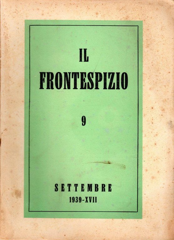 Il Frontespizio n. 9