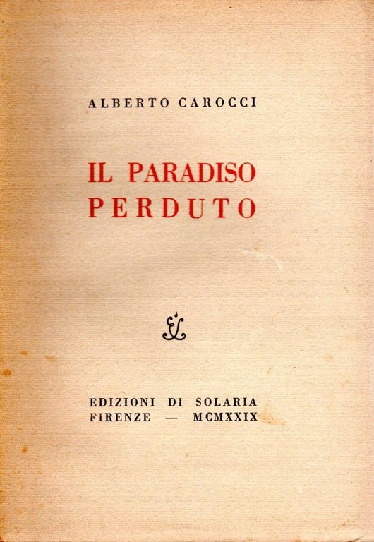 Il paradiso perduto