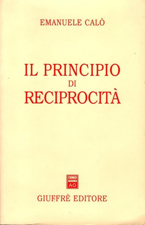 Il principio di reciprocit‡