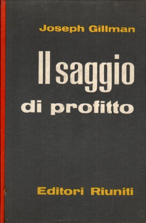 Il saggio di profitto