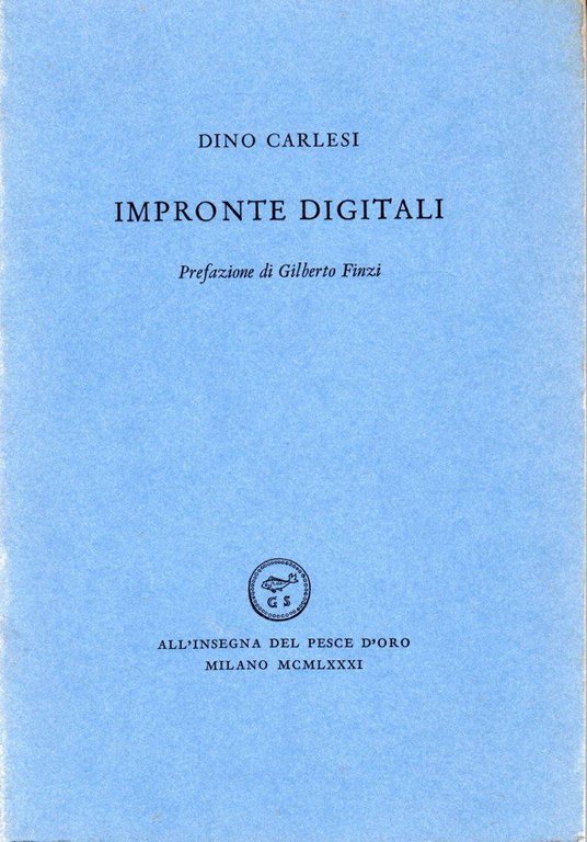 Impronte digitali (dedica dell'autore)