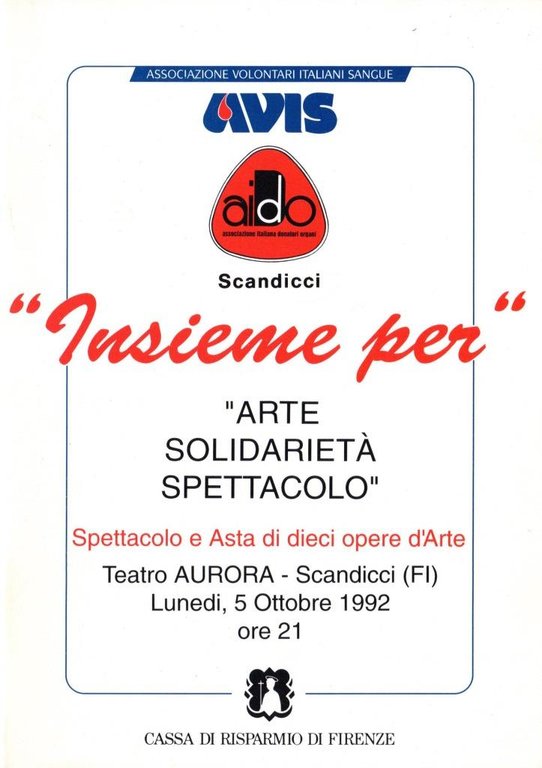 Insieme per arte, solidarietà , spettacolo