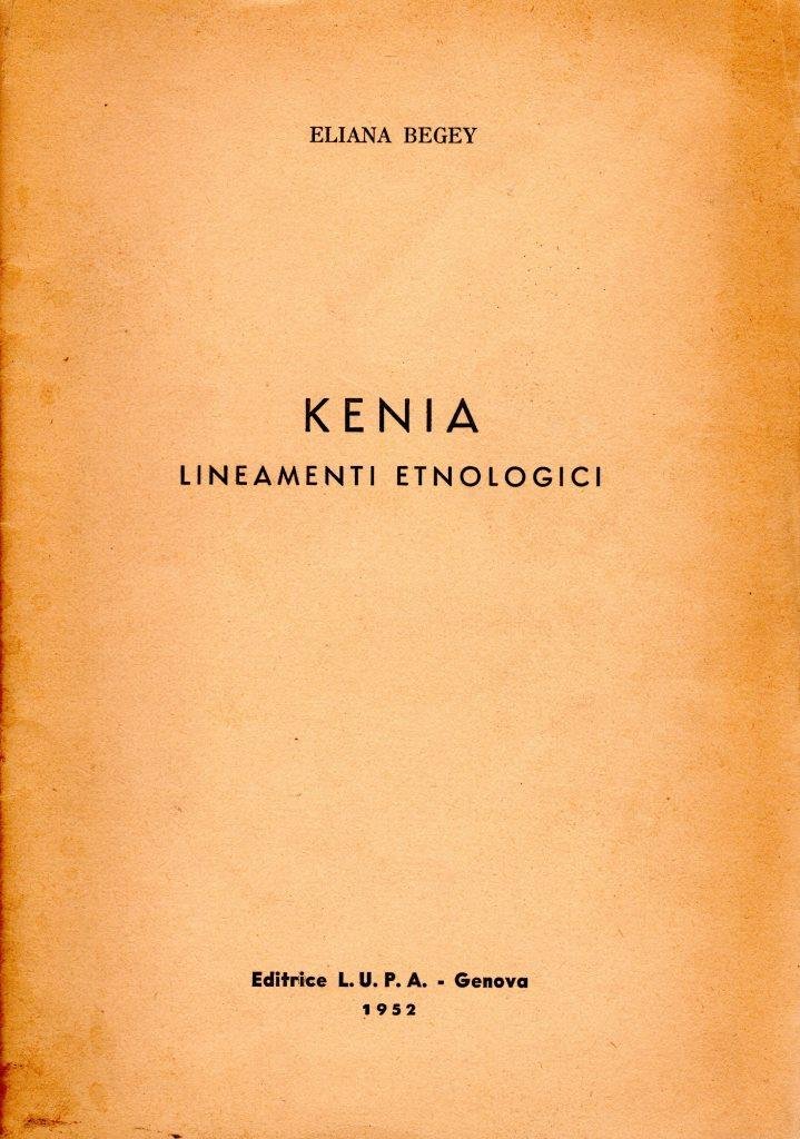 Kenia lineamenti etnologici (dedica dell'autrice)