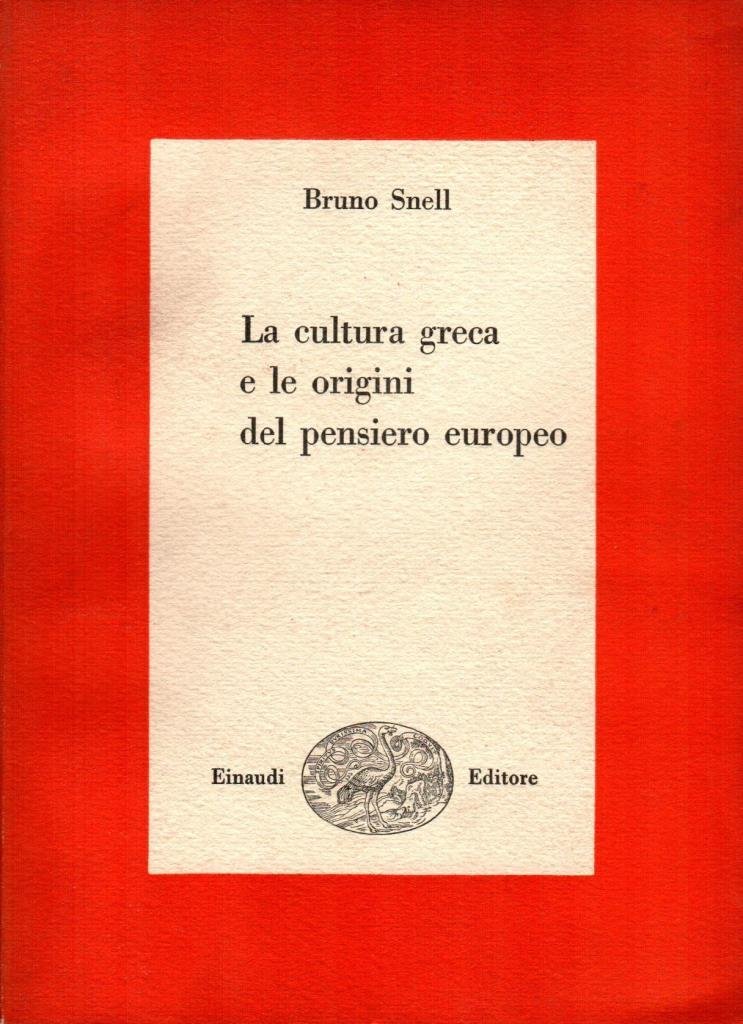 La cultura greca e le origini del pensiero europeo