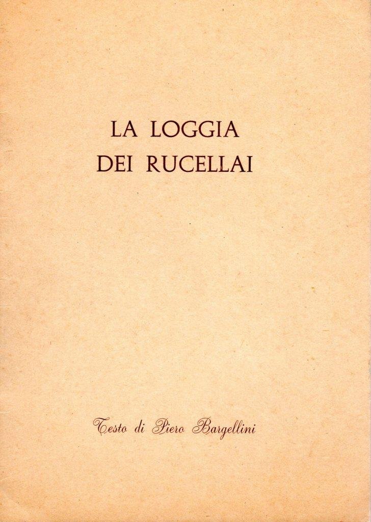 La loggia dei Rucellai