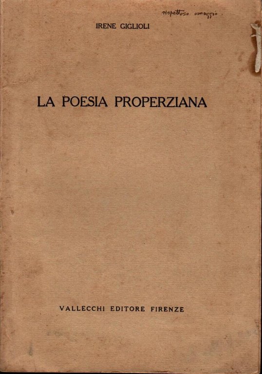 La poesia Propeziana