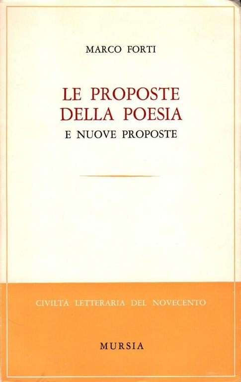 Le proposte della poesia