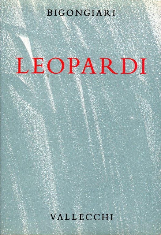 Leopardi (dedica dell'autore a Enrico Vallecchi)