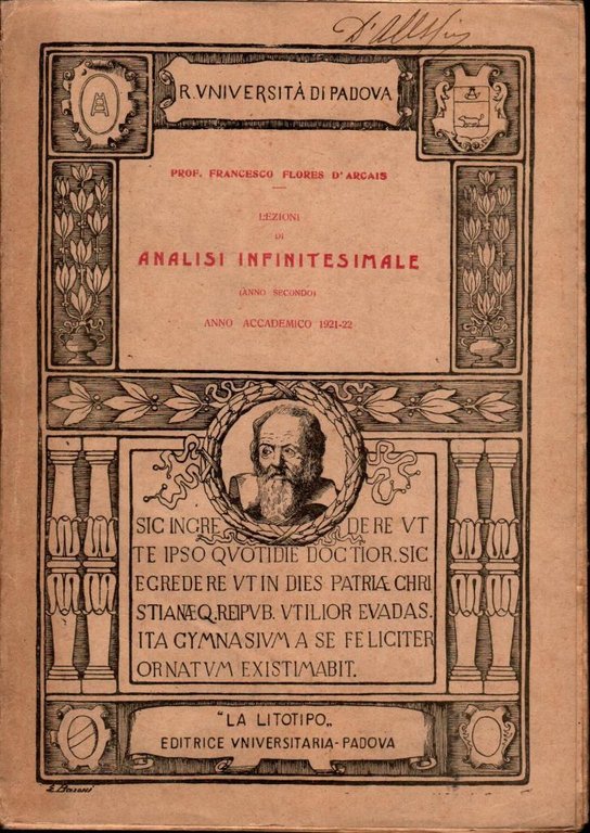 Lezioni di analisi infinitesimale