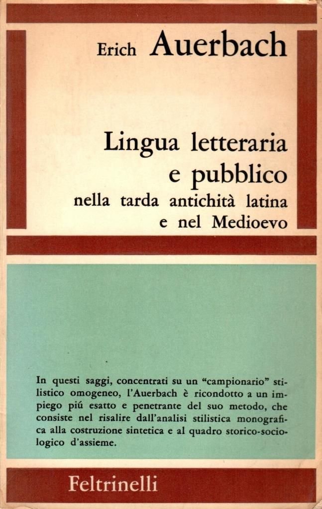 Lingua letteraria e pubblico nella tarda antichit‡ latina e nel … | Immagine principale