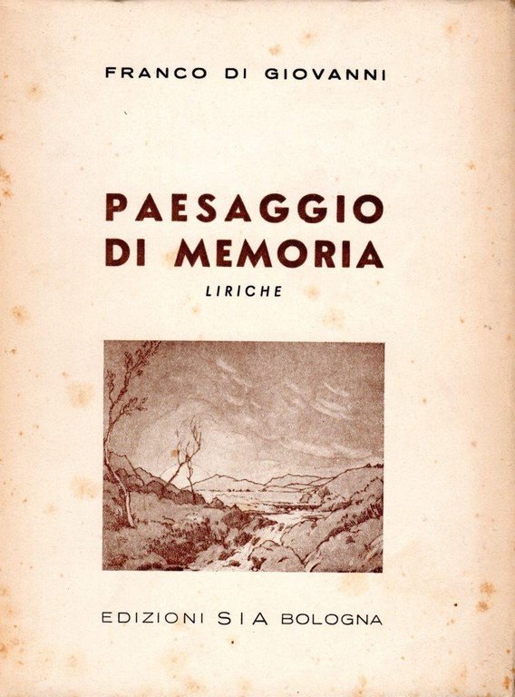 Paesaggio di Memoria (dedica dell'autore)