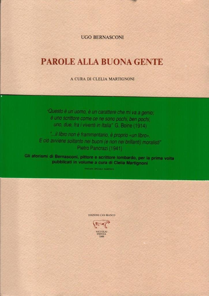 Parole alla buona gente