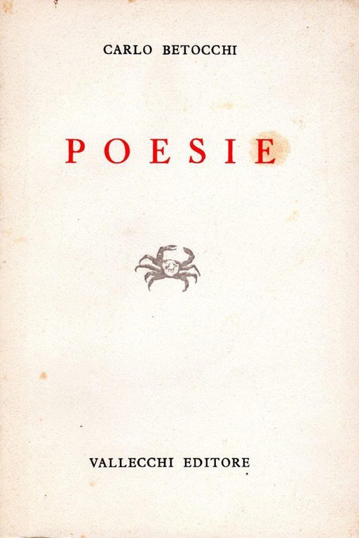 Poesie (dedica dell'autore a Enrico Vallecchi)