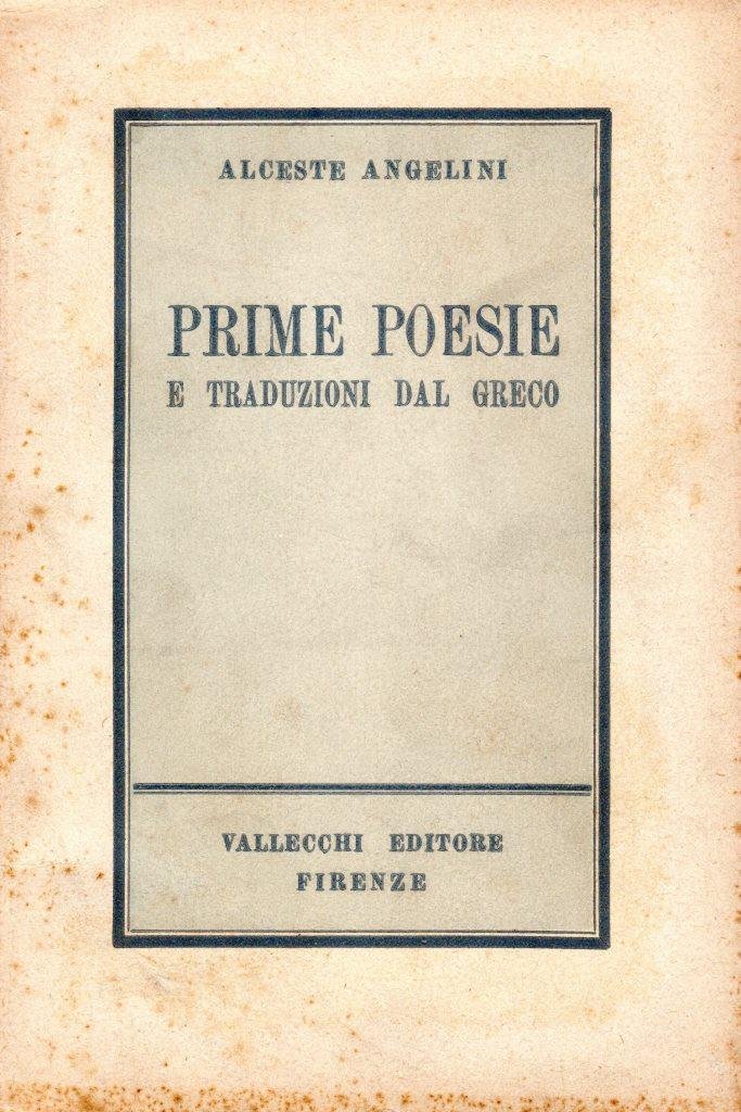 Prime poesie e traduzioni dal greco