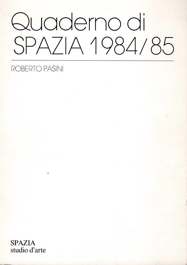 Quaderno di Spazia 1984/85